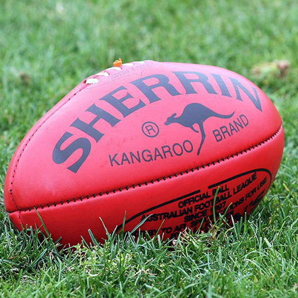 Red Sherrin Kangaroo Brand AFL Football