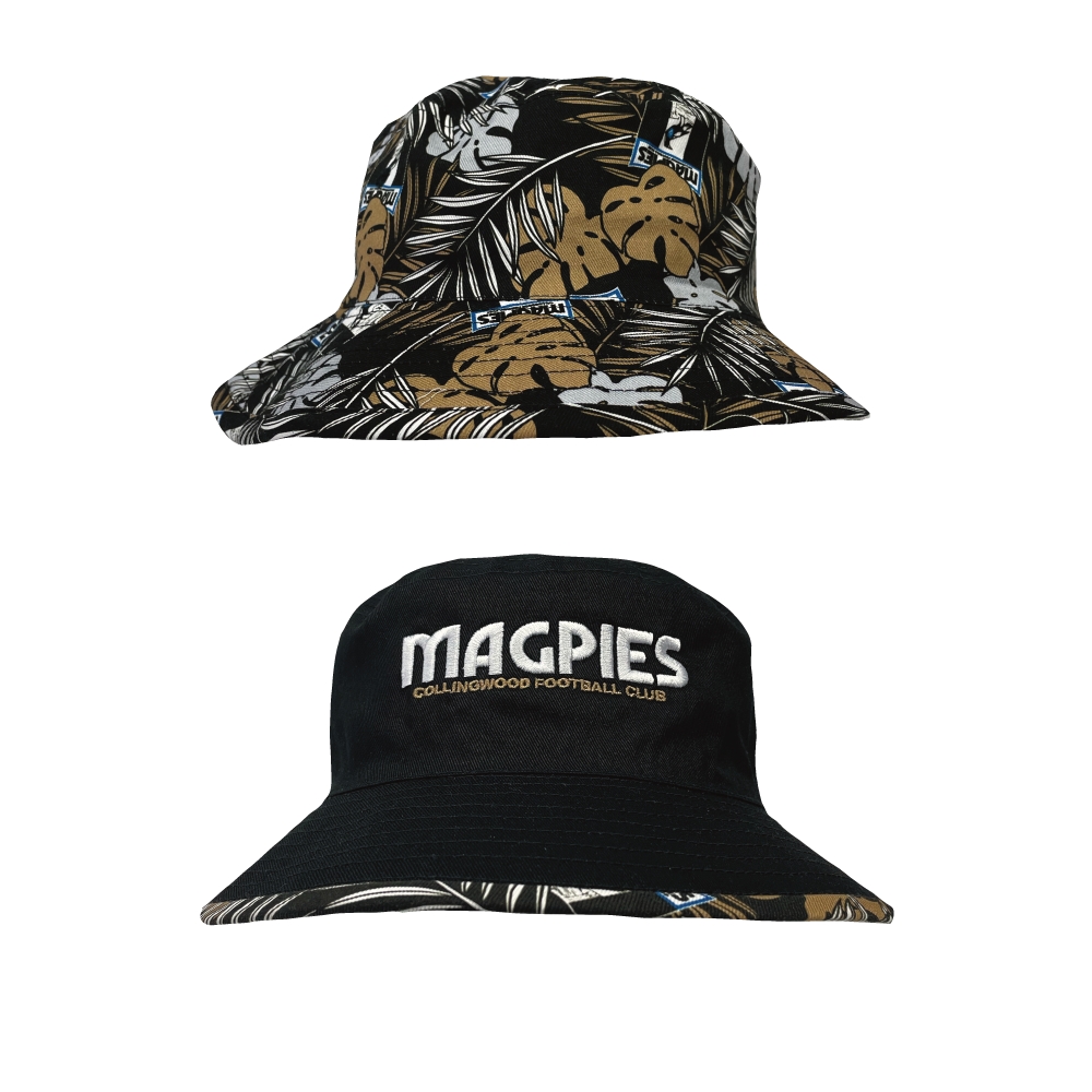 Collingwood Adult Tropical Reversible Bucket Hat | City Sports & F1 Store