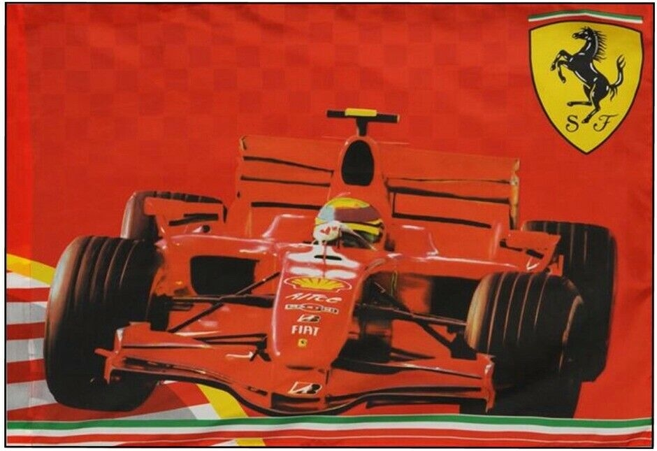 Ferrari Flag - Pilot 70cm x 100cm | City Sports & F1 Store