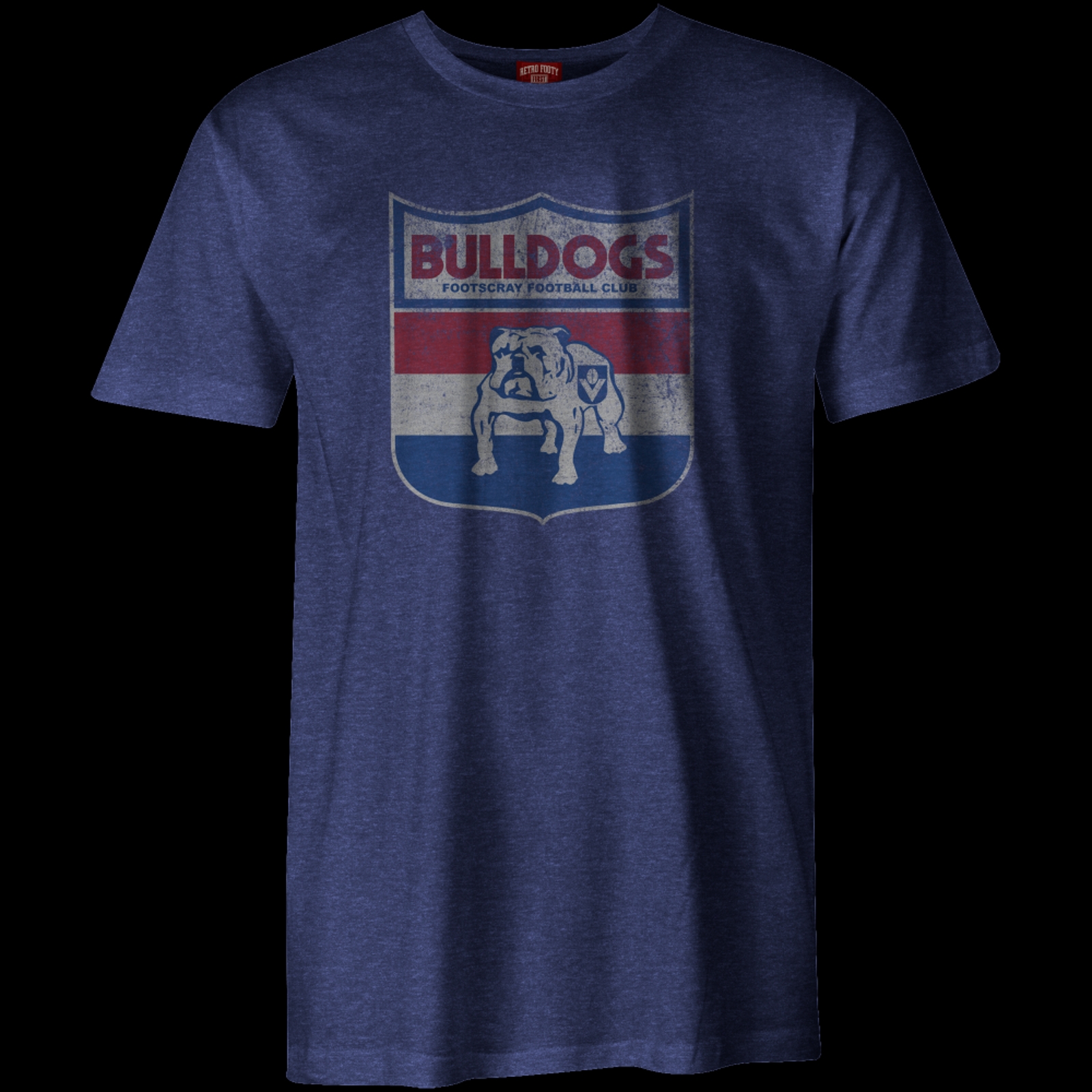 Western Bulldogs Adult Mens Retro T-Shirt Tee Official AFL 
